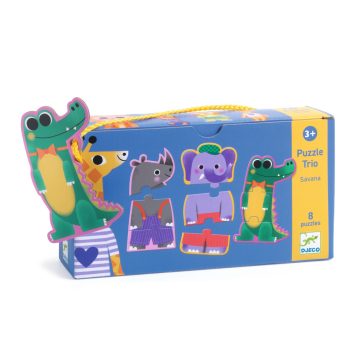 Trió puzzle - Dzsungel hangjai, 24 db-os - Jungle melody
