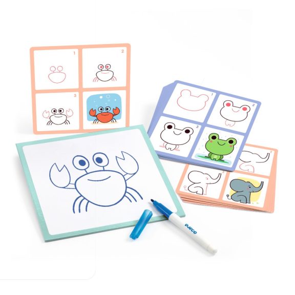 Rajzolás lépésről lépésre - Állatkölykök - Eduludo Step by step Babies and Co Rajzolás lépésről lépésre - Állatkölykök - Eduludo Step by step Babies and Co