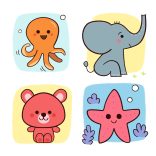 Djeco Rajzolás lépésről lépésre - Állatkölykök - Eduludo Step by step Babies and Co