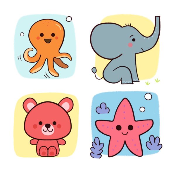 Djeco Rajzolás lépésről lépésre - Állatkölykök - Eduludo Step by step Babies and Co