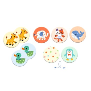 Memória játék - Kedvencek - Memo Stuffed animals