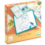 Djeco Rajzolás lépésről lépésre - Mintázat - Eduludo Step by Step Lama and Co