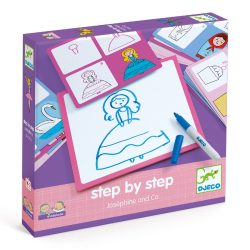   Djeco Rajzolás lépésről lépésre - Hercegnő - Step by step Joséphine and Co