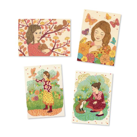 Djeco Festés és színezés filctollal - Kert varázs - Spellbound