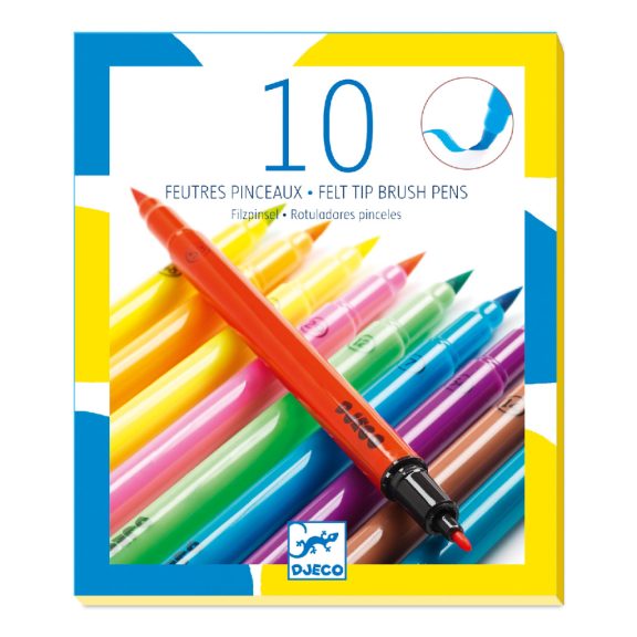 Ecsetfilc készlet - 10 ragyogó szín - Pop colors Ecsetfilc készlet - 10 ragyogó szín - Pop colors