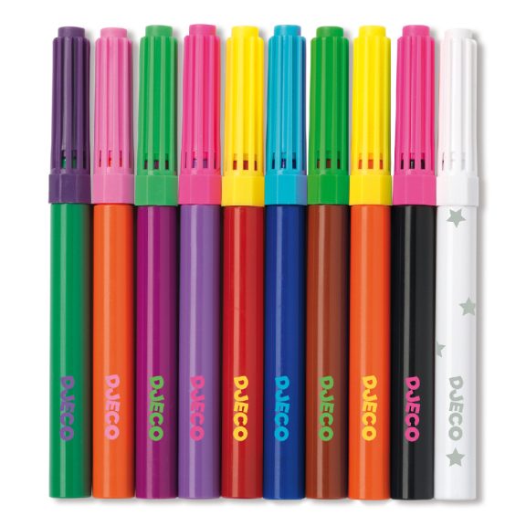 Filctoll készlet - Mágikus filctollak, 9 szín és 1 színváltó - 10 magic felt-tips Filctoll készlet - Mágikus filctollak, 9 szín és 1 színváltó - 10 magic felt-tips