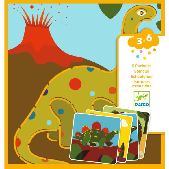Djeco Rajzsablonok - Dínók - Dinosaurs