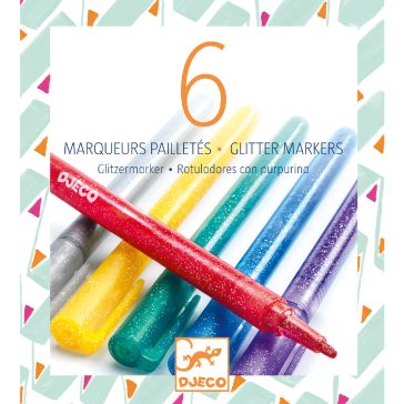 6 csillámtoll - 6 glitter markers