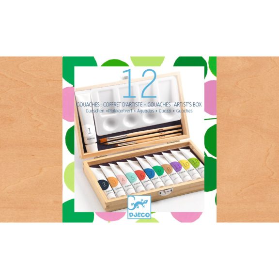 Művészeti műhely - Festő készlet - 12 Gouaches - Artist’s box Művészeti műhely - Festő készlet - 12 Gouaches - Artist’s box