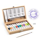 Djeco Művészeti műhely - Festő készlet - 12 Gouaches - Artist’s box