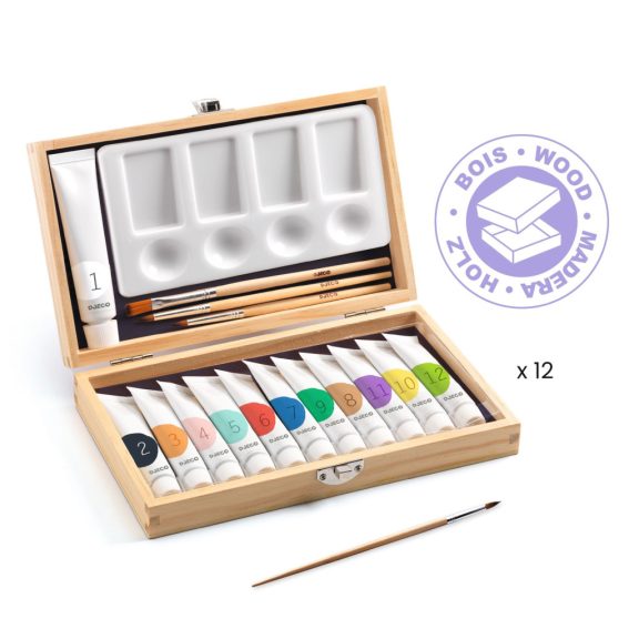 Művészeti műhely - Festő készlet - 12 Gouaches - Artist’s box Művészeti műhely - Festő készlet - 12 Gouaches - Artist’s box