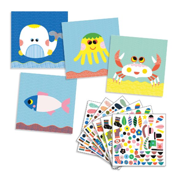 Matricázó képkészítés - Tengeri lények - Sea creatures Matricázó képkészítés - Tengeri lények - Sea creatures