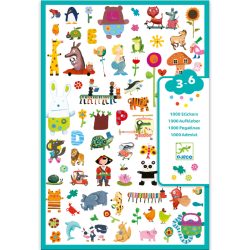   Djeco Matricák - 1000 matrica - 1000 stickers for little ones