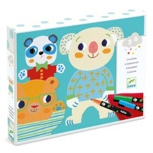 Djeco Mintázatok letörölhető krétatollal - Csinoskák - Cuties