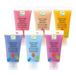 Djeco Ujjfesték készlet - 6 szín tubusban - 6 finger paint's tubes - Sweet