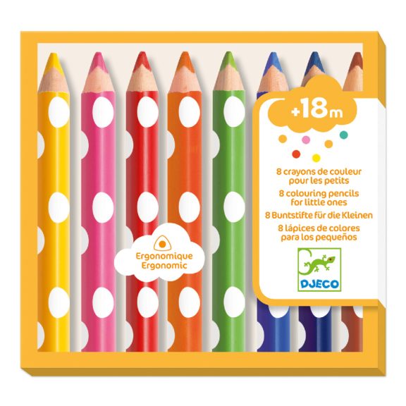 Színesceruza készlet piciknek - 8 szín - 8 colouring pencils for little ones Színesceruza készlet piciknek - 8 szín - 8 colouring pencils for little ones