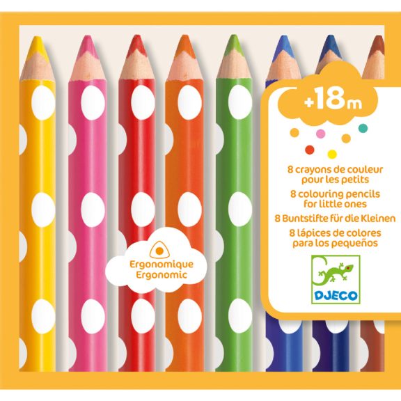 Színesceruza készlet piciknek - 8 szín - 8 colouring pencils for little ones Színesceruza készlet piciknek - 8 szín - 8 colouring pencils for little ones