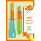 Djeco Marok ecset készlet - 3 féle ügyes ecset gyerekeknek - 3 ingenious paintbrushes