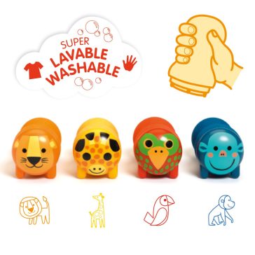   Nyomdakészlet - Szafari - Stamps for little ones - Safari animals