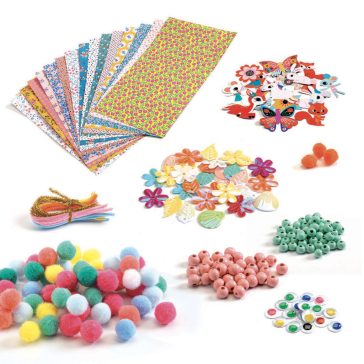   Kollázs műhely - Kreatív alkatrészek nagy készlete - Creativity kit
