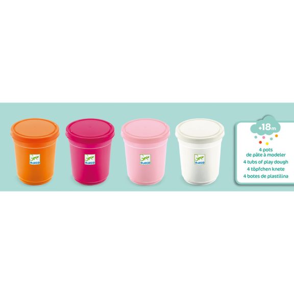 Gyurma - Pillegyurma - 4 tubs of play dough, Sweet Gyurma - Pillegyurma - 4 tubs of play dough, Sweet