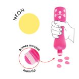 Djeco Marok filc készlet 4 fluoreszkáló színben - Pontozó színezés - Large dot markers