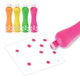 Djeco Marok filc készlet 4 fluoreszkáló színben - Pontozó színezés - Large dot markers