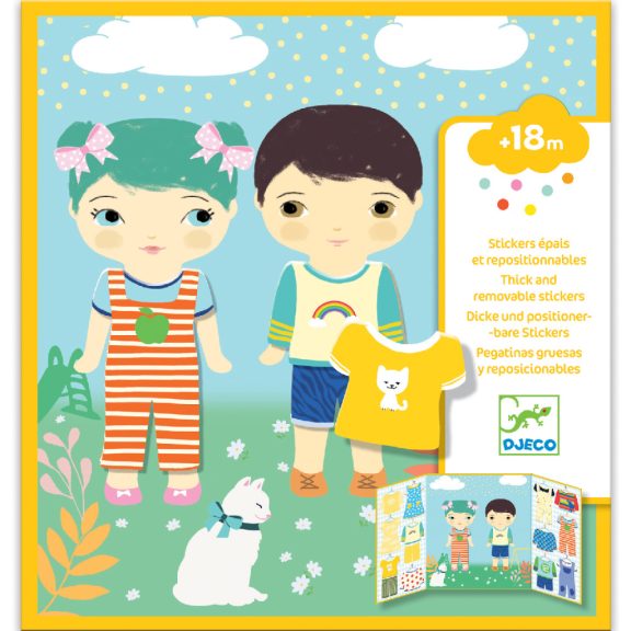 Matricás foglalkoztató - Öltöztető - Clothes Matricás foglalkoztató - Öltöztető - Clothes