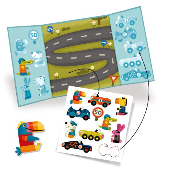 Matricás foglalkoztató - Autókázás - Cars Matricás foglalkoztató - Autókázás - Cars