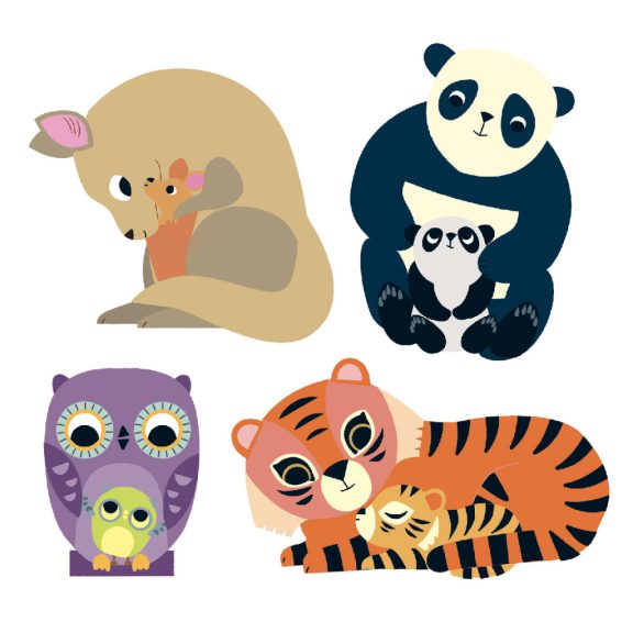 Matricák - Összetartozás - Coloured stickers mums and babies Matricák - Összetartozás - Coloured stickers mums and babies