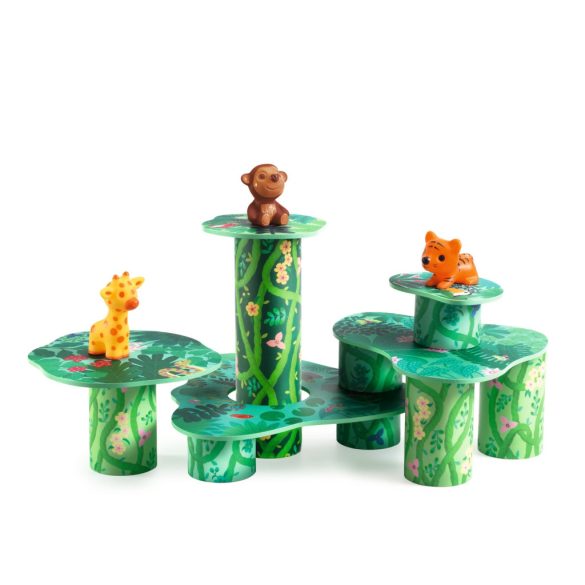 Djeco Toronyépítő játék - Dzsungel játszótér - TopaniTube