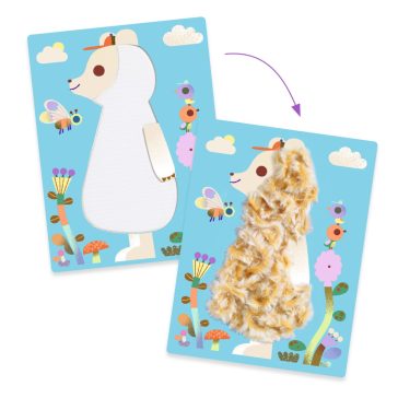   Kollázs műhely - Bolyhos barátok gyapjúval és tépőzárral - Wool and Velcro - Fluffy friends!