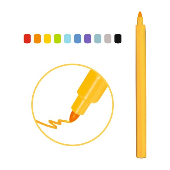 Djeco Filctoll készlet - Szivárvány, 10 színű - Rainbow