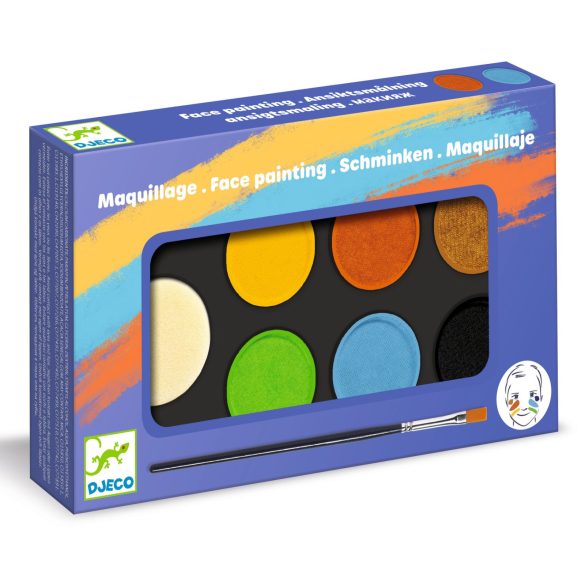 Djeco Arcfesték - 6 természet szín - Palette 6 colours - Nature