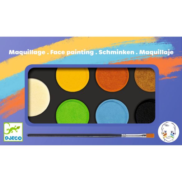 Djeco Arcfesték - 6 természet szín - Palette 6 colours - Nature