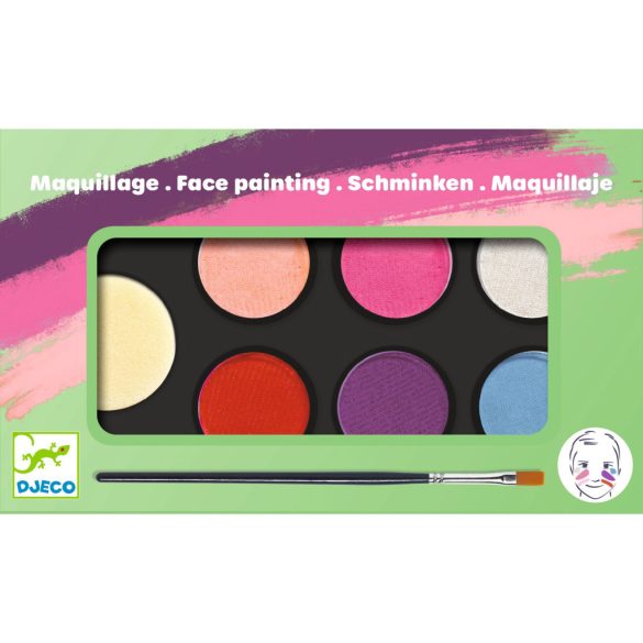 Djeco Arcfesték - 6 élénk szín - Palette 6 colours - Sweet