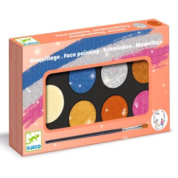 Arcfesték - 6 fémes szín - Palette 6 colours - Metallic