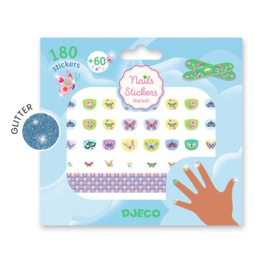   Djeco Körömmatricák - Tavaszi pillangók - Springtime butterflies