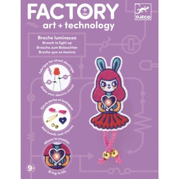   E-textil műhely - Nyuszilány kitűző - Brooch - Bunny girl