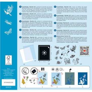   Művészeti műhely - Napnyomat kezdő készlet - Cyanotype Starter Kit