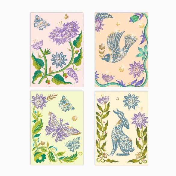 Djeco Művészeti műhely - Nyomat készítés, golgotavirág - Passionflower