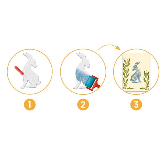 Djeco Művészeti műhely - Nyomat készítés, golgotavirág - Passionflower