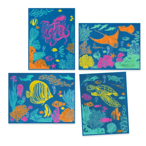 Djeco Művészeti műhely - Tengermély kék - Ultramarine, Cyanotype