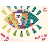 Djeco Művészeti műhely - Kockafejek - Inspired by Pablo Picasso - Square Heads