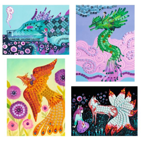 Mozaikkép készítés - Mítikus lények - Mythical Creatures Mozaikkép készítés - Mítikus lények - Mythical Creatures