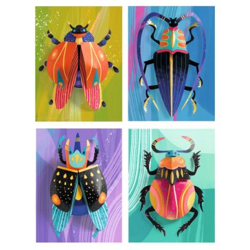 Papírszobor műhely - Bogarak - Paper bugs