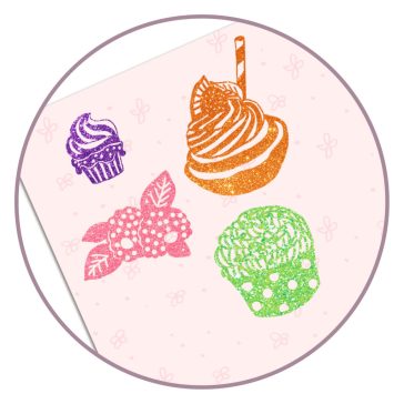   Artistic Patch - Csillámminta készítés - Édességek - Collages - Sweets