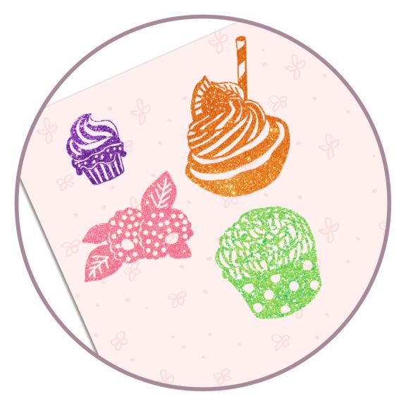 Artistic Patch - Csillámminta készítés - Édességek - Collages - Sweets Artistic Patch - Csillámminta készítés - Édességek - Collages - Sweets
