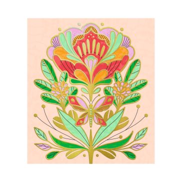 Artistic Color - Színező - Virágmandala - Flora