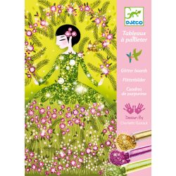   Djeco Csillámkép készítés - Csillogó ruhák - Glitter dresses